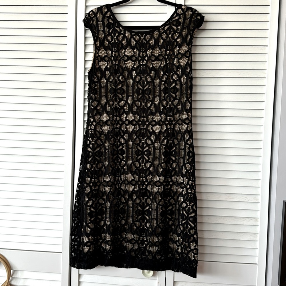 Classic Nude and Lace Dress